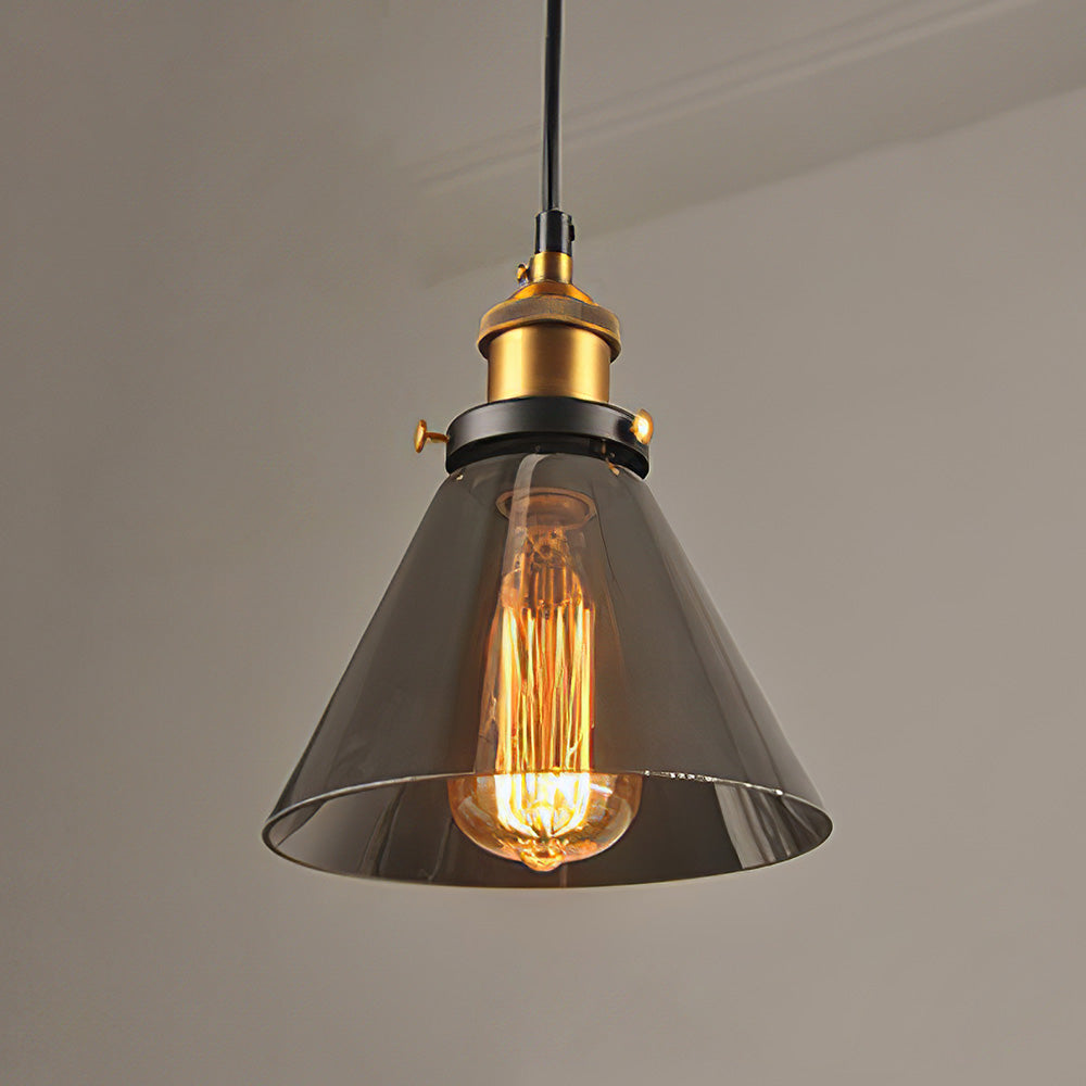 Clear Glass Modern Bedroom Pendant Lamp