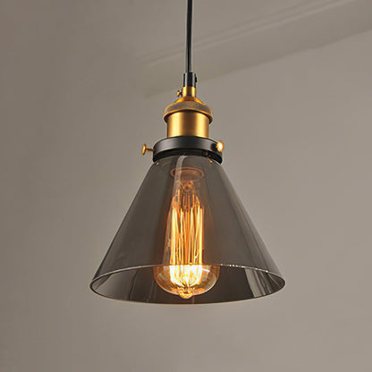 Clear Glass Modern Bedroom Pendant Lamp