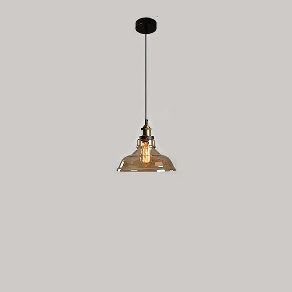 Clear Glass Modern Bedroom Pendant Lamp