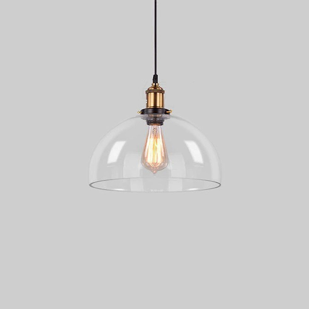 Clear Glass Modern Bedroom Pendant Lamp