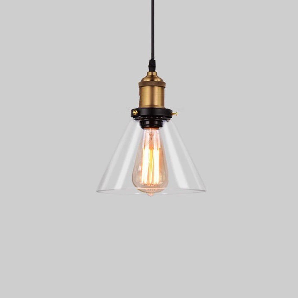 Clear Glass Modern Bedroom Pendant Lamp