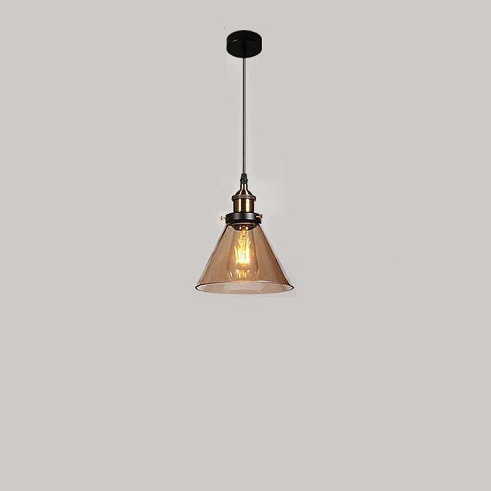 Clear Glass Modern Bedroom Pendant Lamp