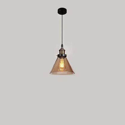 Clear Glass Modern Bedroom Pendant Lamp
