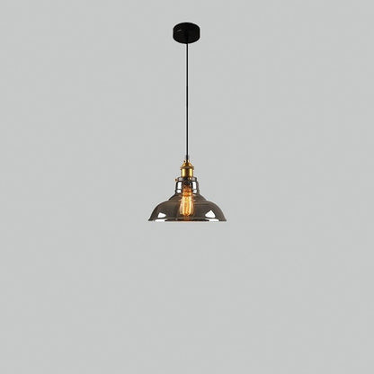 Clear Glass Modern Bedroom Pendant Lamp
