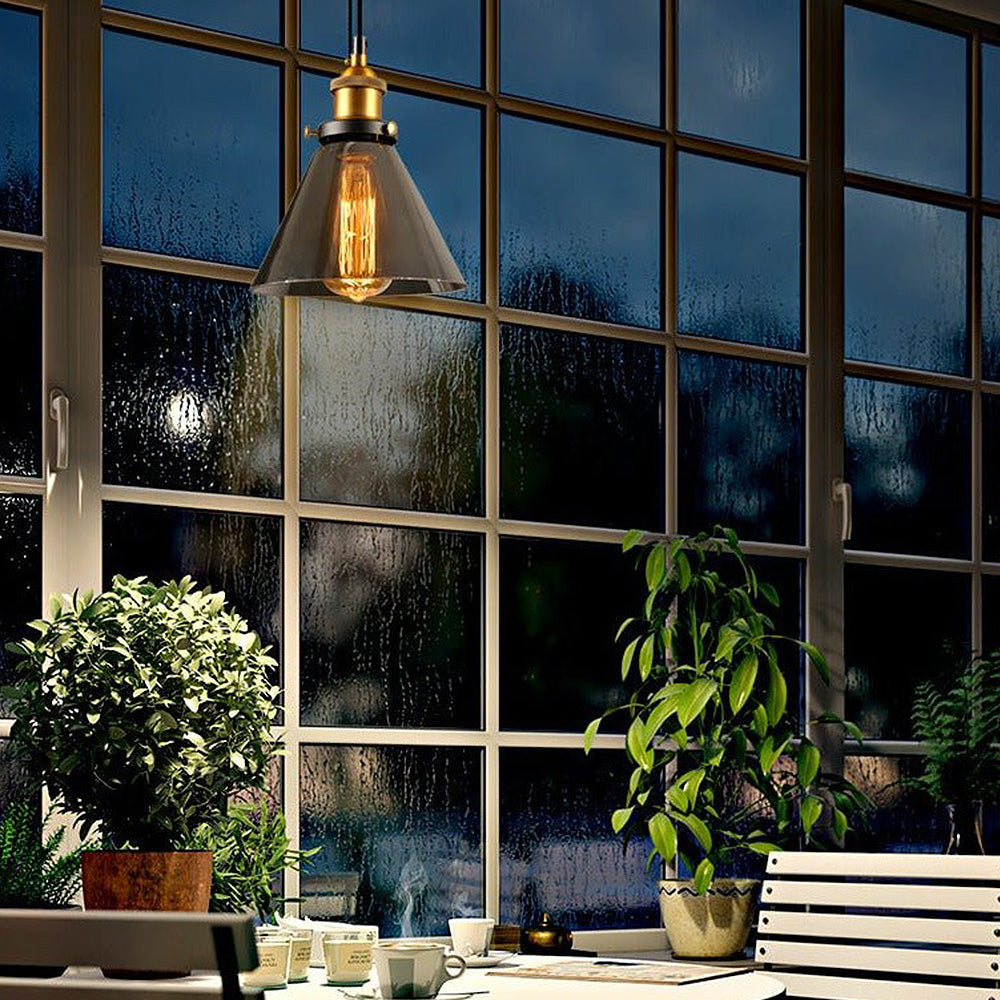 Clear Glass Modern Bedroom Pendant Lamp