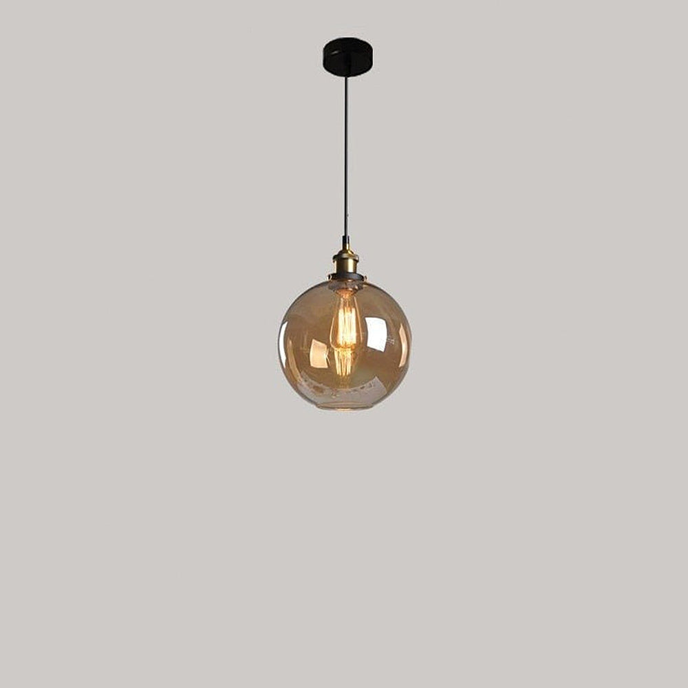 Clear Glass Modern Bedroom Pendant Lamp