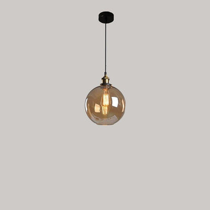 Clear Glass Modern Bedroom Pendant Lamp