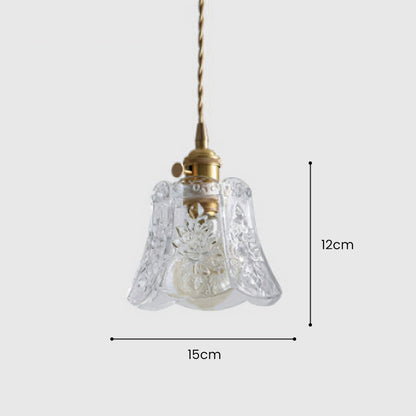 Small Round Crystal Drop Pendant Light