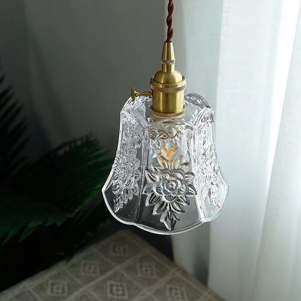 Small Round Crystal Drop Pendant Light - Cofik