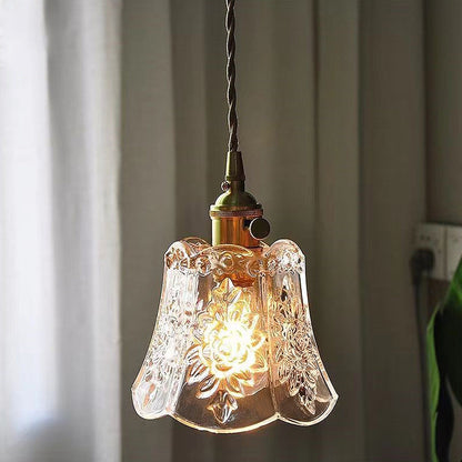 Small Round Crystal Drop Pendant Light