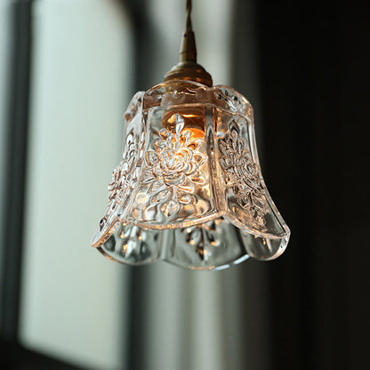 Small Round Crystal Drop Pendant Light