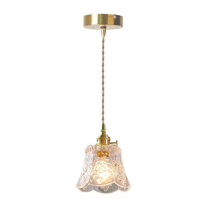 Small Round Crystal Drop Pendant Light