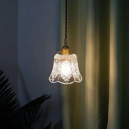 Small Round Crystal Drop Pendant Light