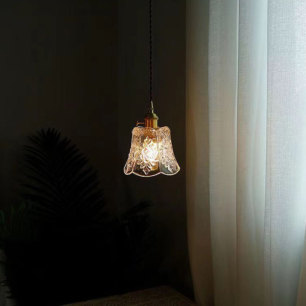 Small Round Crystal Drop Pendant Light