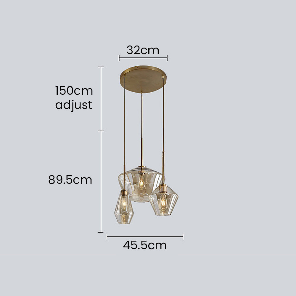 Simple Glass Drop Pendant Lamp