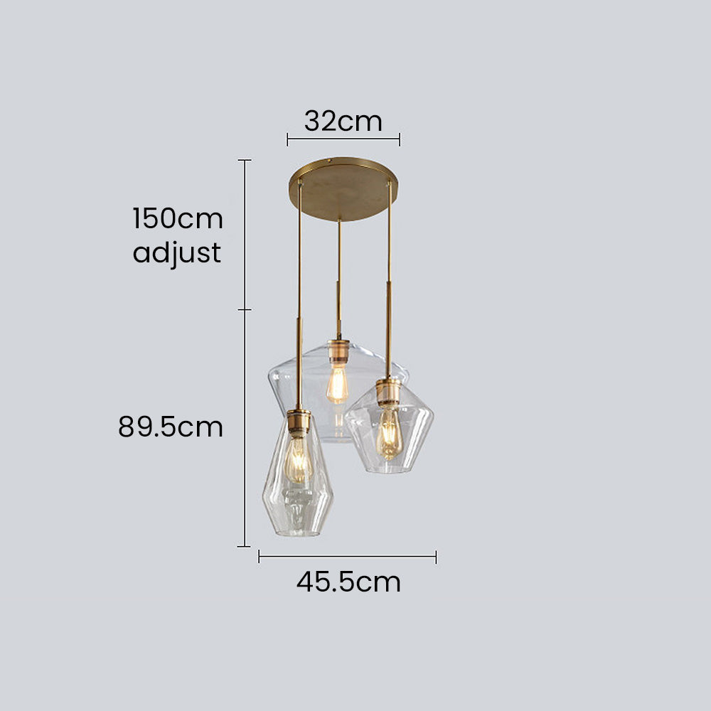 Simple Glass Drop Pendant Lamp