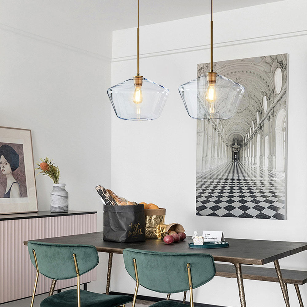 Simple Glass Drop Pendant Lamp
