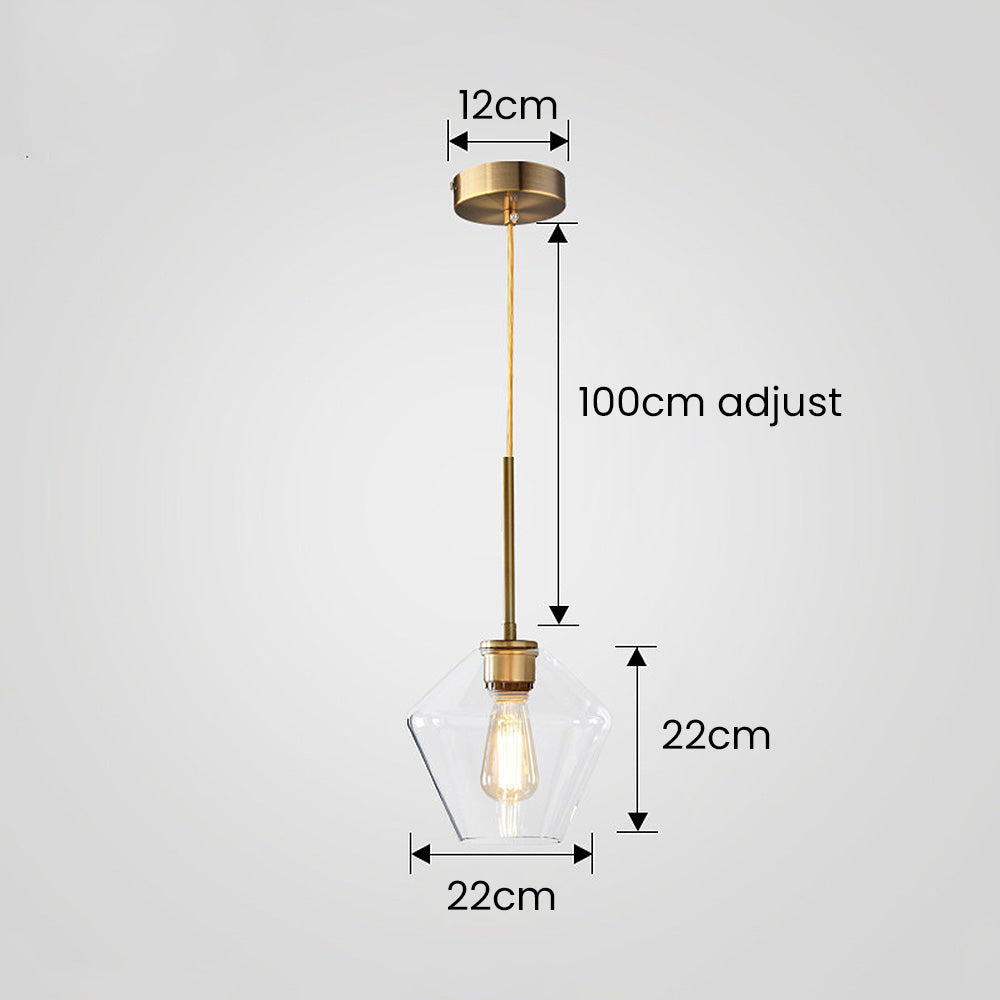 Simple Glass Drop Pendant Lamp
