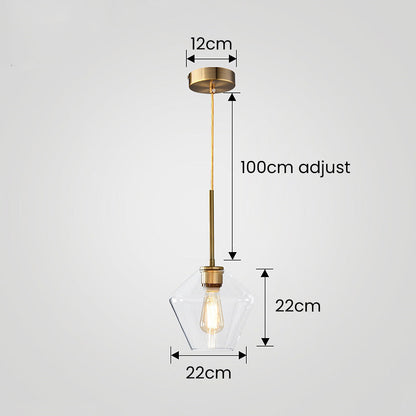 Simple Glass Drop Pendant Lamp