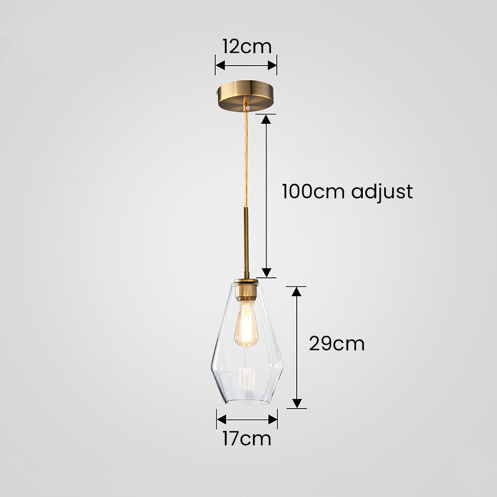 Simple Glass Drop Pendant Lamp