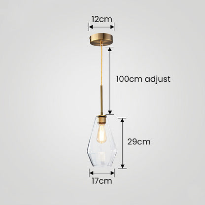 Simple Glass Drop Pendant Lamp