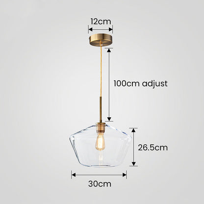 Simple Glass Drop Pendant Lamp