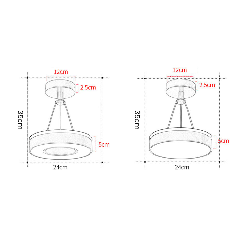 Chic Silver LED Hanging Light