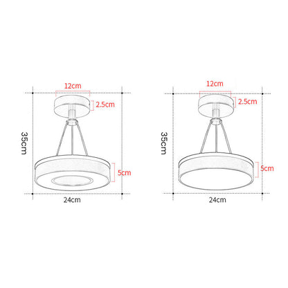 Chic Silver LED Hanging Light