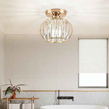 Luxury Glass Pendant Light with Brass Finish