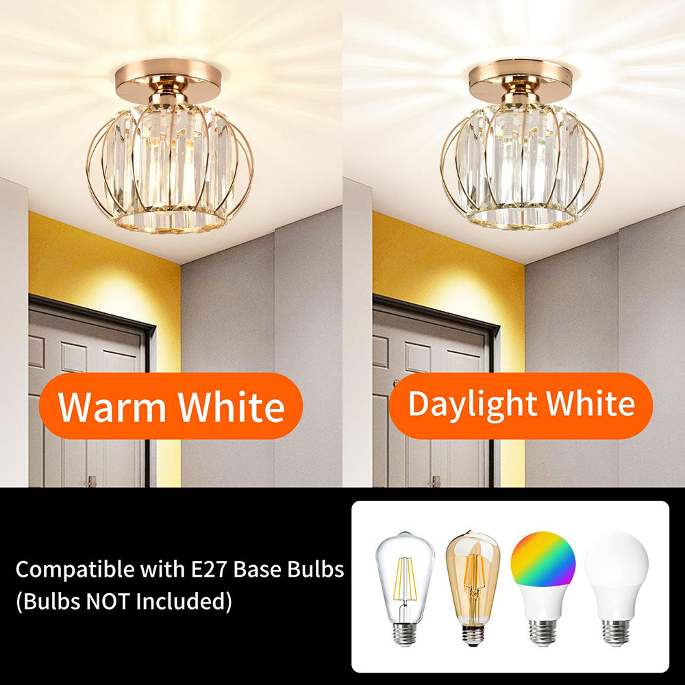 Luxury Glass Pendant Light with Brass Finish