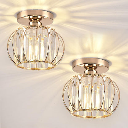 Luxury Glass Pendant Light with Brass Finish