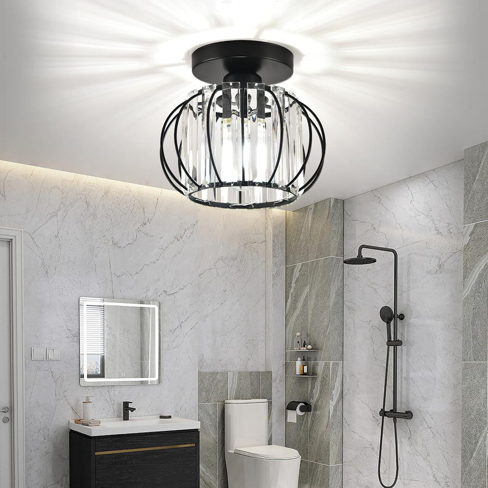 Luxury Glass Pendant Light with Brass Finish