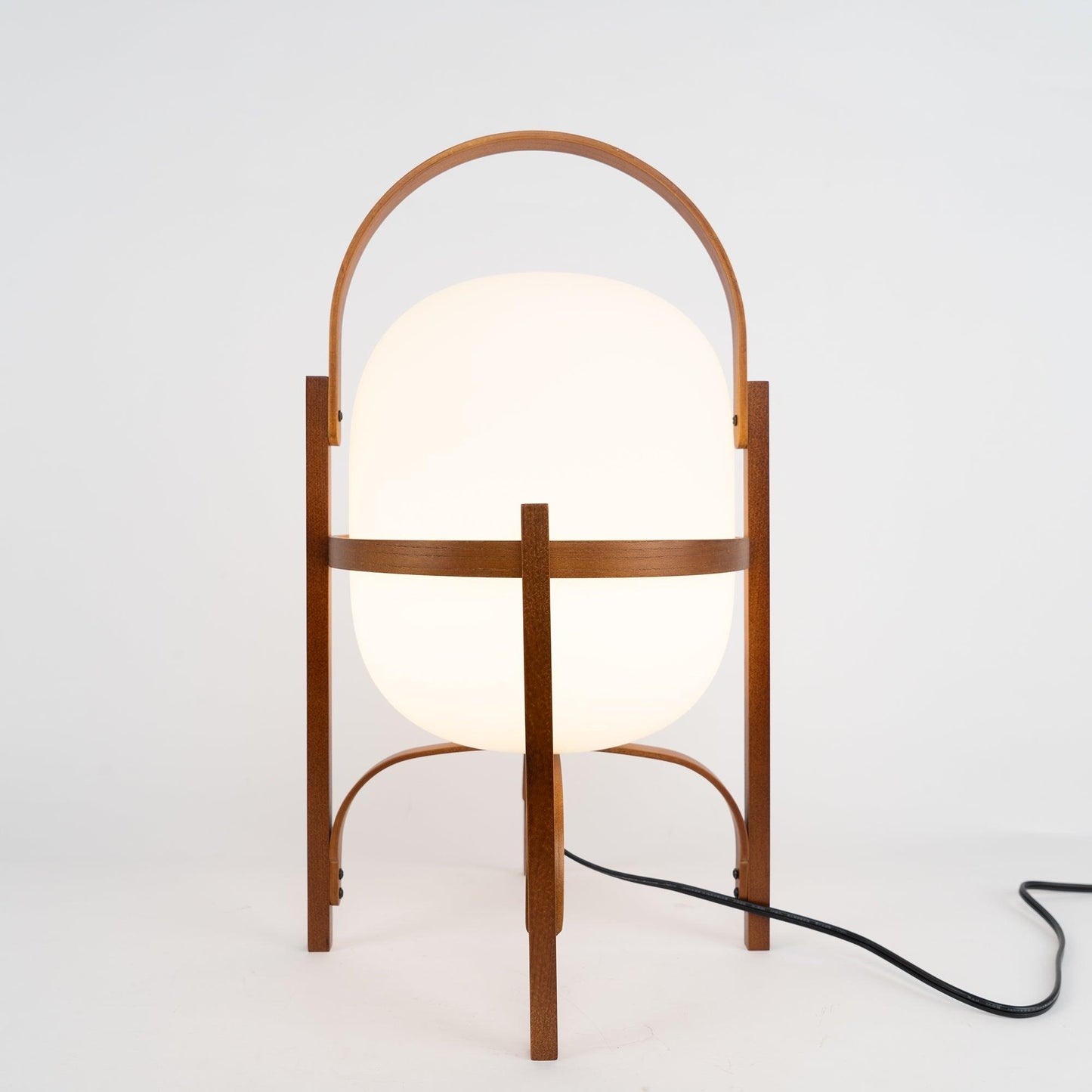 Compact Glass Desk Lamp
