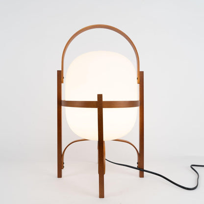Compact Glass Desk Lamp