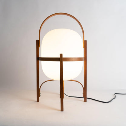 Compact Glass Desk Lamp