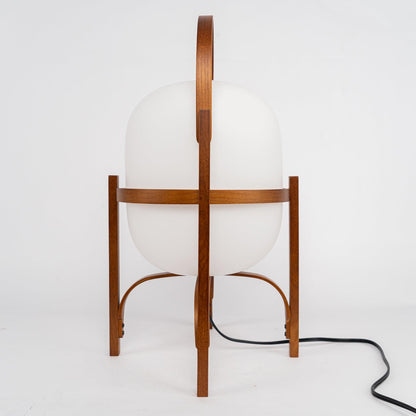 Compact Glass Desk Lamp