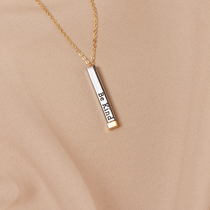 Sassy Secret Message Bar Necklace - Cofik