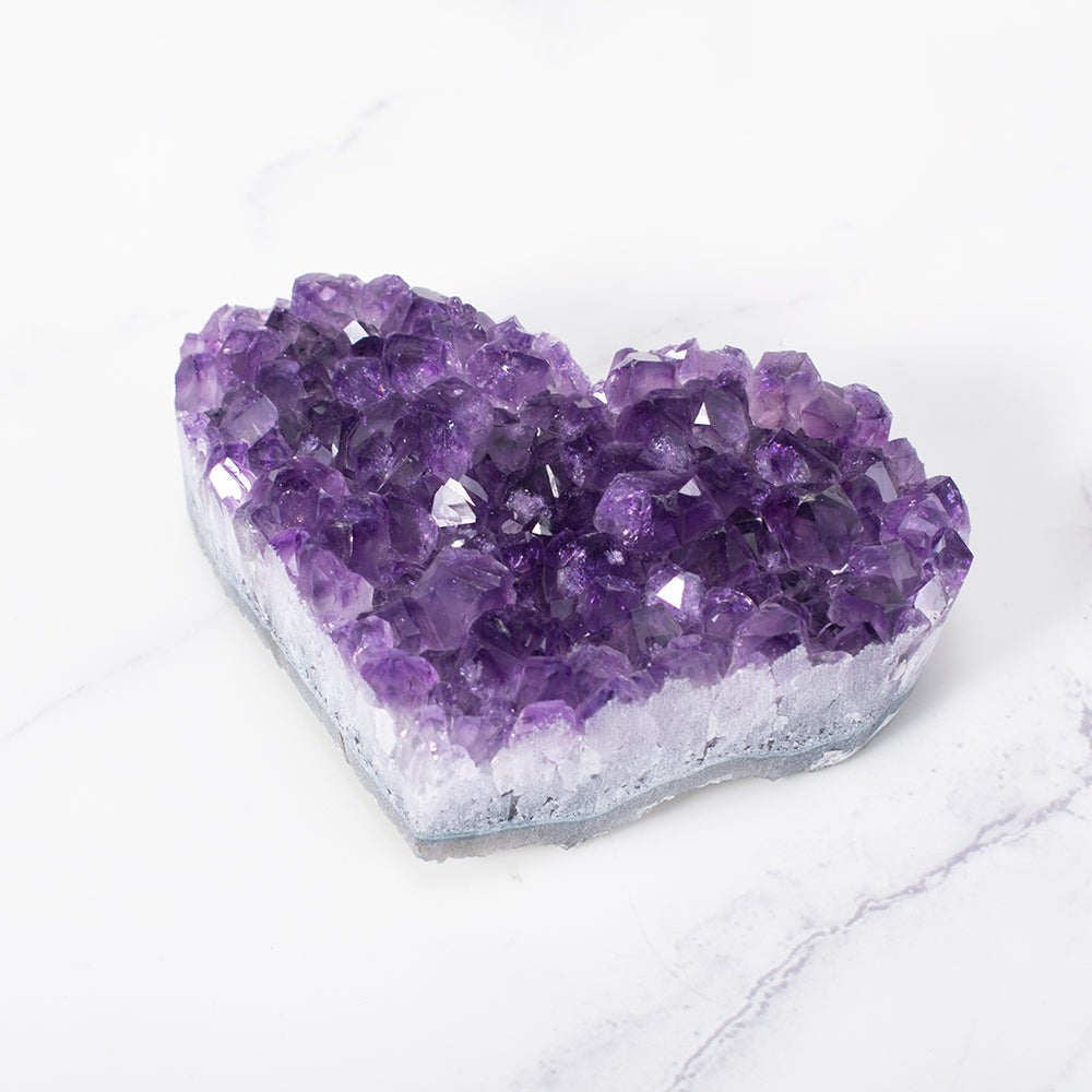 Purple Gemstone Heart Pendant - Cofik