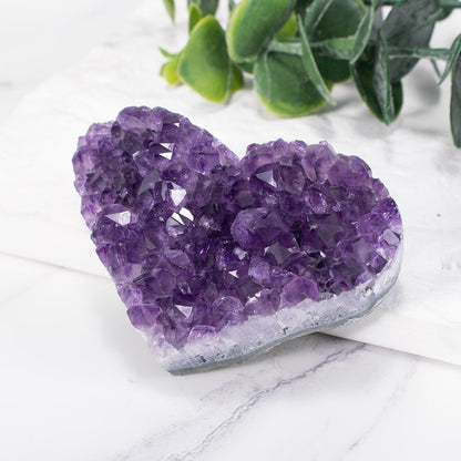Purple Gemstone Heart Pendant