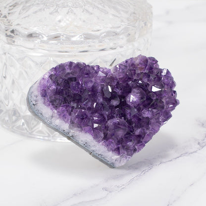 Purple Gemstone Heart Pendant