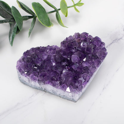 Purple Gemstone Heart Pendant