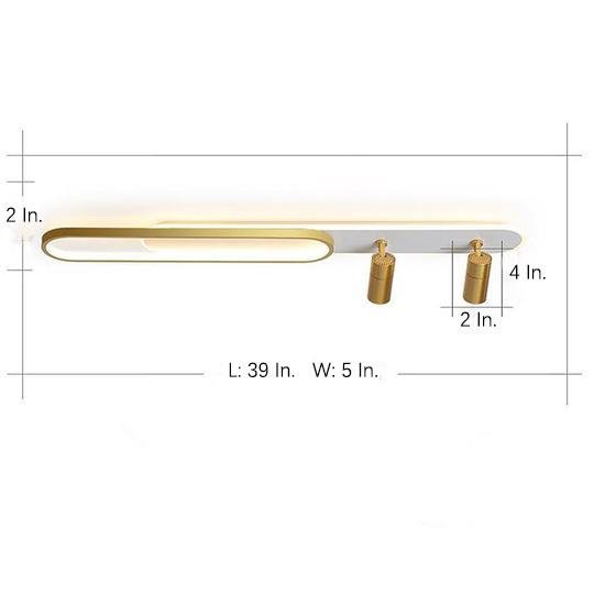 Sleek LED Rectangle Ceiling Mount Light Fixture