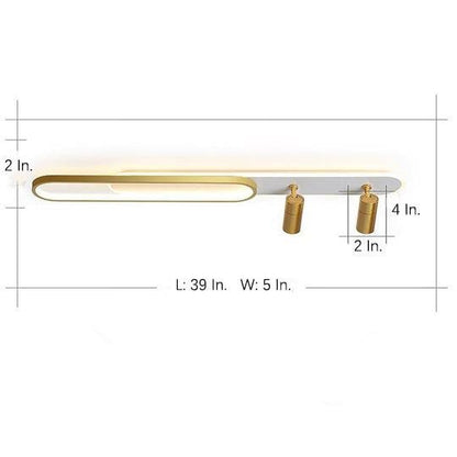 Sleek LED Rectangle Ceiling Mount Light Fixture