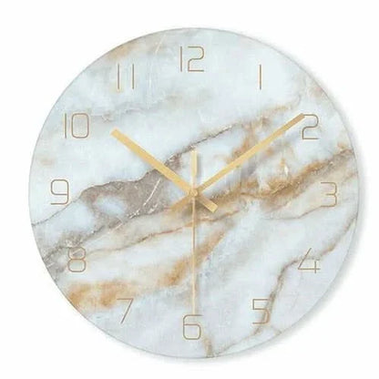 Stylish Marble Effect Wall Clock