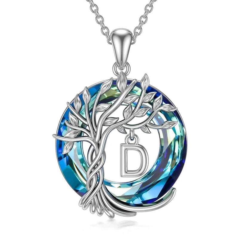 Nature Inspired Crystal Tree Necklace