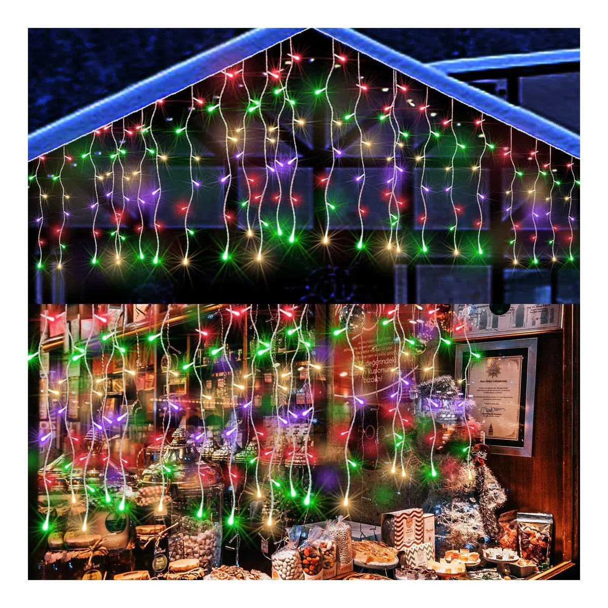 Frosty White String Christmas Lights