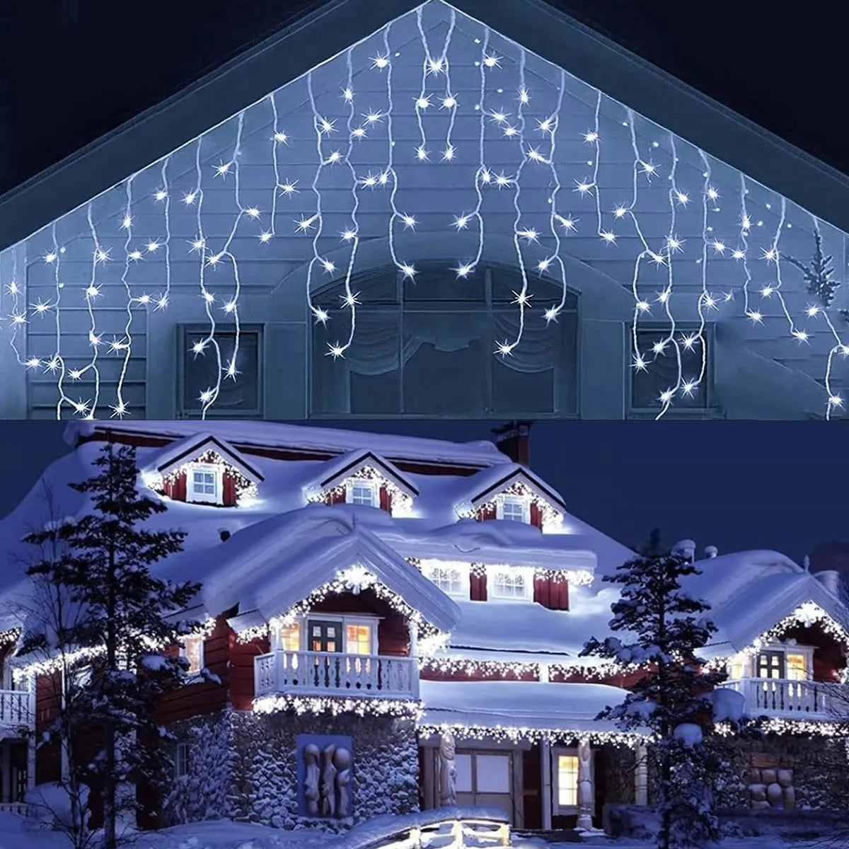Frosty White String Christmas Lights