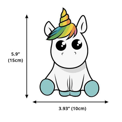 Colorful Unicorn Car Decal Sticker