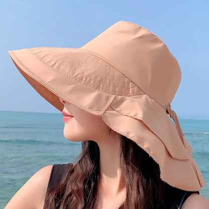 Summer Women's Wide Brim Sun Protection Hat