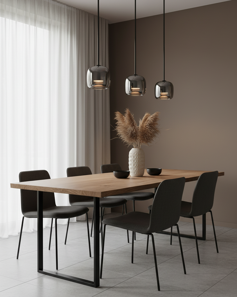 Sleek Glass Pendant Light for Kitchen Dining Ceiling